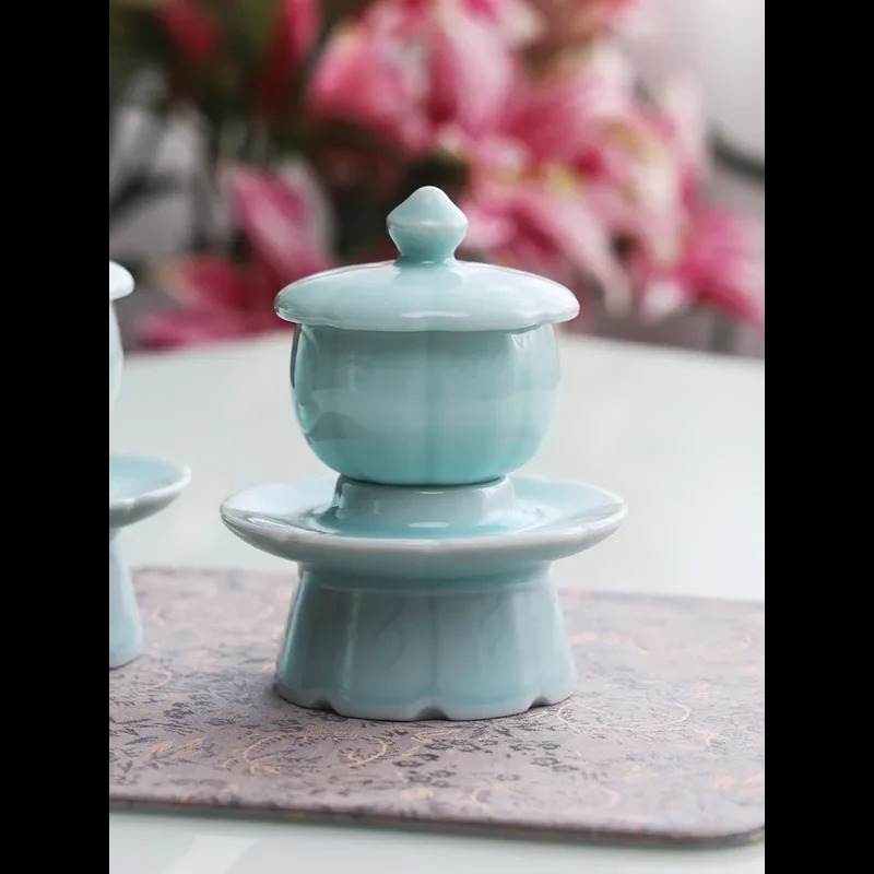 ถ้วยเซรามิกสีเขียวเซลาดอนพร้อม - Celadon Ceramic Cup บทวิจารณ์และราคา