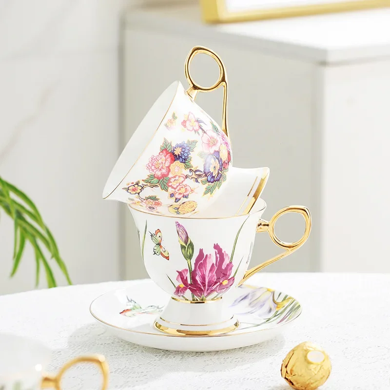 ถ้วยกาแฟและจานรองลายดอกไม้สไตล - Celadon Ceramic Cup บทวิจารณ์และราคา